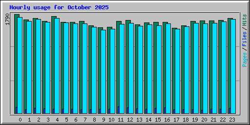 Hourly usage for October 2025